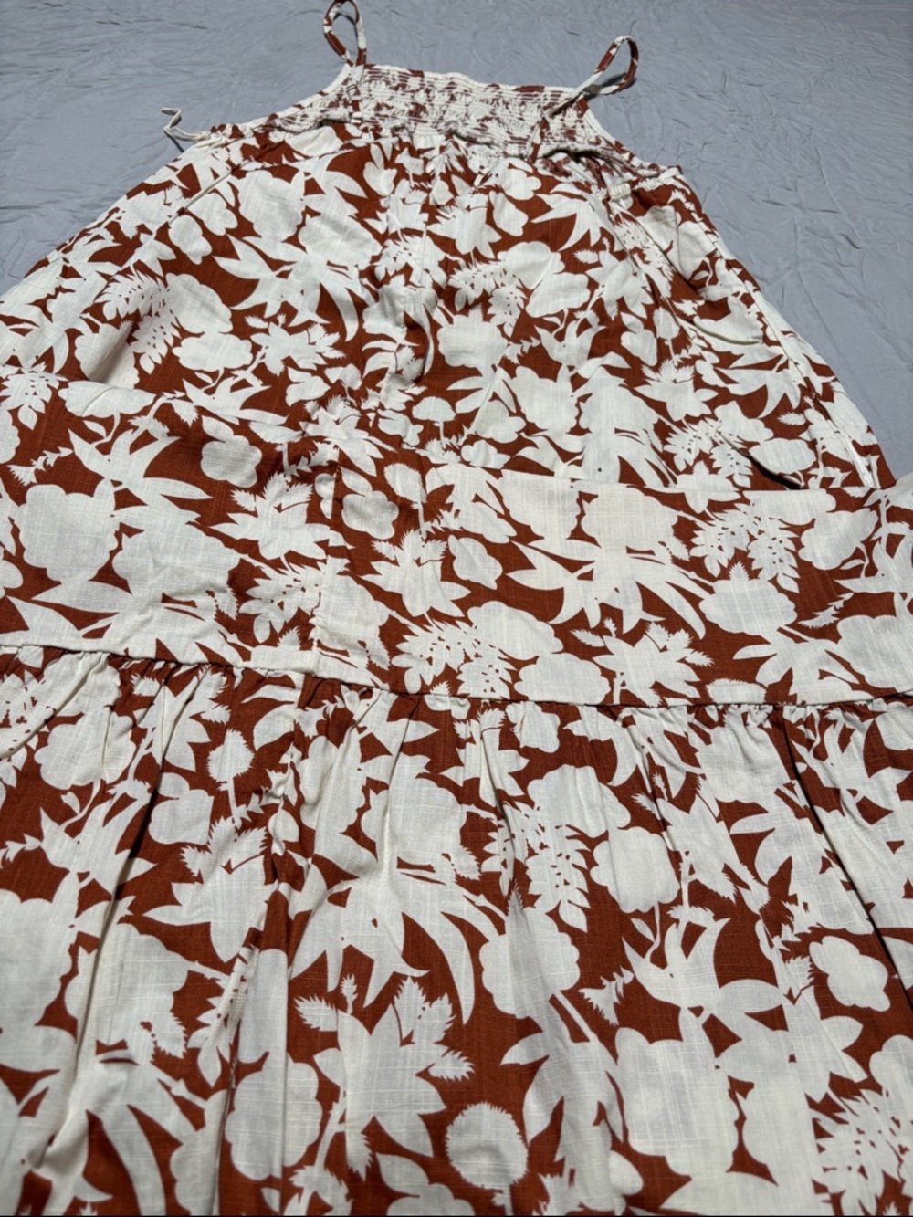 Universal Thread Brown and White Floral Maxi Dress NWOT - Picture 7 of 9